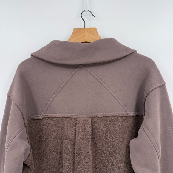 Bohme Sophie Cozy Oversized Slouchy Brown Jacket Shacket Size S - Picture 9 of 11